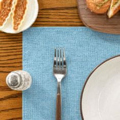 Nikcorp Podmetači za stol set 4 komada, perivi u perilici, zaštita od mrlja i topline, za blagovaonicu i terasu, svijetloplavi 30x45 cm