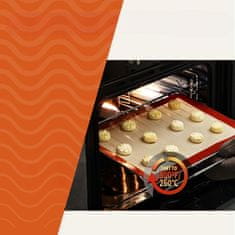 Nikcorp Set 3 silikonske podloge za pečenje, višekratna upotreba bez ulja, neljepljiva površina, bez BPA, 2x 29,5x42cm i 1x 29x21cm