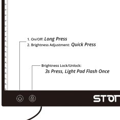 Nikcorp LED svjetleća ploča za crtanje A3, ultra tanka 4mm s 3 razine svjetline, USB podloga za precizno skiciranje i kopiranje