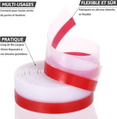 Nikcorp Samoljepljiva brtva za vrata i prozore, silikonska traka za izolaciju od buke, propuha i prašine, prozirna 3,5 cm x 8 m