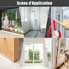 Nikcorp Samoljepljiva brtva za vrata i prozore, silikonska traka za izolaciju od buke, propuha i prašine, prozirna 3,5 cm x 8 m