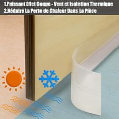 Nikcorp Samoljepljiva brtva za vrata i prozore, silikonska traka za izolaciju od buke, propuha i prašine, prozirna 3,5 cm x 8 m