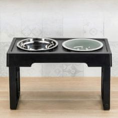 Nikcorp Set 2 povišene zdjelice za pse s podesivom visinom 20-30cm, ergonomske, zdjelica za sporo hranjenje i zdjelica za vodu