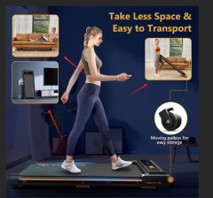 Nikcorp Električna traka za trčanje sklopiva za ispod kreveta, 1-12 km/h, s daljinskim upravljačem, nosivost 120 kg, crna