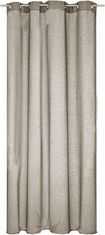 Nikcorp Poluprozirna zavjesa s izgledom lana, prozračna i dekorativna za dnevni boravak, spavaću sobu, pješčana boja, 140x245 cm