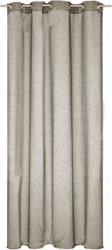 Nikcorp Poluprozirna zavjesa s izgledom lana, prozračna i dekorativna za dnevni boravak, spavaću sobu, pješčana boja, 140x245 cm