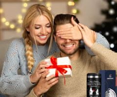 Nikcorp Termo šalica 4u1 za kavu i pivo, idealan poklon za muža, s natpisom, nehrđajući čelik, 480ml crna