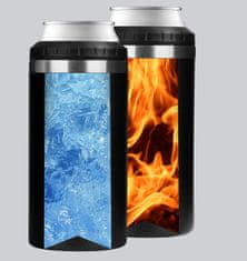 Nikcorp Termo šalica 4u1 za kavu i pivo, idealan poklon za muža, s natpisom, nehrđajući čelik, 480ml crna