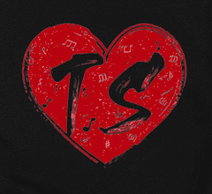 Nikcorp Ženska majica kratkih rukava s printom srca, udobna i moderna za ljeto, idealan poklon, crna, veličina XS