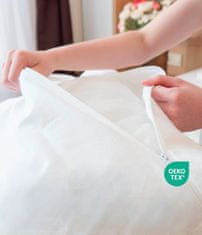 Nikcorp Vodootporna zaštitna jastučnica 65x65 cm, 2 kom, antialergijska presvlaka za jastuk s patentnim zatvaračem, periva na 60°C