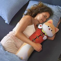 Nikcorp Plišani jastuk u obliku mačke, super mekani za spavanje i opuštanje, dekoracija za dječju sobu, idealan poklon, narančasti 50 cm