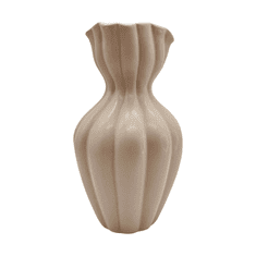 Nikcorp Keramička vaza u nordijskom stilu, elegantna dekoracija za dom, minimalistički dizajn za suho cvijeće, bež, 25x10x10 cm