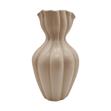 Nikcorp Keramička vaza u nordijskom stilu, elegantna dekoracija za dom, minimalistički dizajn za suho cvijeće, bež, 25x10x10 cm