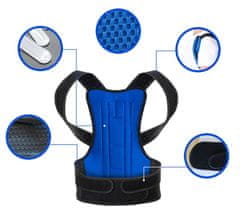 Nikcorp Korektor za držanje i ravna leđa, podesivi pojas za ublažavanje bolova u leđima i vratu, prozračni materijal, za žene i muškarce, XXL