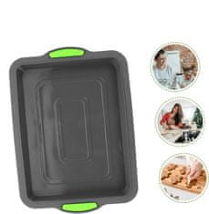 Nikcorp Set 2x silikonska podloga za pečenje, neljepljiva prostirka za pećnicu, višekratna, za kruh, kolače i tijesto, siva, 35x25 cm