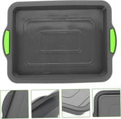 Nikcorp Set 2x silikonska podloga za pečenje, neljepljiva prostirka za pećnicu, višekratna, za kruh, kolače i tijesto, siva, 35x25 cm