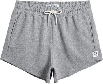 Nikcorp Ženske kratke hlače trenirka za trčanje i jogu, udobne i prozračne, pamučne za sport i slobodno vrijeme, sive, L