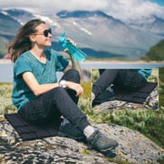 Nikcorp Vrtni jastuci za sjedenje 2 kom, vodootporni i sklopivi za vanjsku upotrebu, termoizolacijski, crni, 30x40 cm