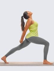 Nikcorp Ženske sportske tajice s visokim strukom za vježbanje, rastezljive i udobne za jogu, fitness, trčanje, sive, XL