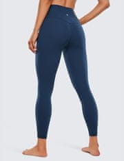 Nikcorp Ženske sportske tajice visokog struka za vježbanje, rastezljive i udobne za jogu, fitness i trčanje, tamnoplave, M