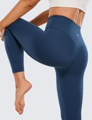 Nikcorp Ženske sportske tajice visokog struka za vježbanje, rastezljive i udobne za jogu, fitness i trčanje, tamnoplave, M