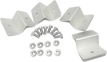 Nikcorp Set za montažu solarnih panela, 16 komada, Z nosači za krov kampera, broda, vikendice, jednostavna i brza instalacija