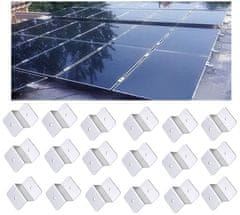 Nikcorp Set za montažu solarnih panela, 16 komada, Z nosači za krov kampera, broda, vikendice, jednostavna i brza instalacija