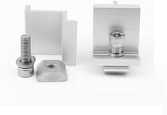 Nikcorp Aluminijske stezaljke za solarne panele, 4 kom, za sigurno pričvršćivanje, podesivi nosači za fotonaponske module, 30 mm