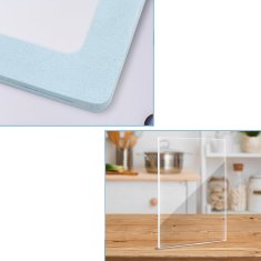 Nikcorp Set od 2 ukrasna okvira za fotografije, elegantna dekoracija za dom, ručno polirani, rozi i plavi, 18x22.5cm i 15.5x20cm