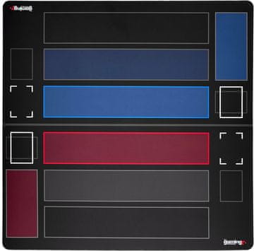 Nikcorp Podloga za kartaške igre Dragon Ball za 2 igrača, gumena, neklizajuća, vodootporna, periva, sa zonama za igru, 75x9x9 cm