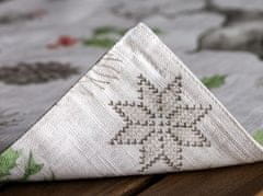 Nikcorp Božićni podmetači za stol, set 4 komada, 100% pamuk, perivi u perilici, dekorativni za blagdane i svečane prigode, 33x48 cm