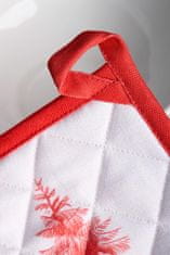 Nikcorp Kuhinjske rukavice za lonce, set 2 kom, 100% pamuk, perive u perilici, za kuhanje i pečenje, Winter Jouy, 20x20 cm