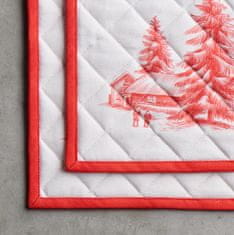 Nikcorp Kuhinjske rukavice za lonce, set 2 kom, 100% pamuk, perive u perilici, za kuhanje i pečenje, Winter Jouy, 20x20 cm