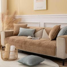 Nikcorp Jastučnica vodootporna, protuklizna plišana navlaka za jastuk, mekana i periva u perilici, svijetlo smeđa 45x45 cm