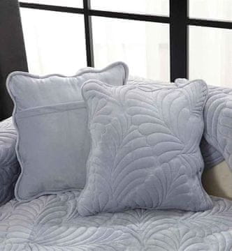 Nikcorp Jastučnica vodootporna, protuklizna navlaka za jastuk od pliša, periva u perilici, mekana i udobna, siva 45x45 cm