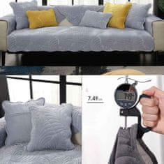 Nikcorp Jastučnica vodootporna, protuklizna navlaka za jastuk od pliša, periva u perilici, mekana i udobna, siva 45x45 cm