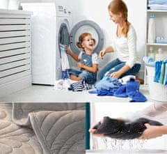 Nikcorp Jastučnica vodootporna, protuklizna navlaka za jastuk od pliša, periva u perilici, mekana i udobna, siva 45x45 cm