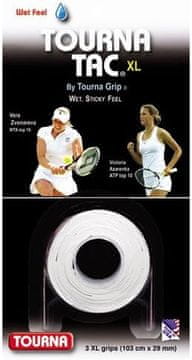 Nikcorp Grip za teniski reket za siguran hvat, ljepljivi PU sloj za upijanje vlage i znoja, profesionalni, bijeli 99cm x 29mm