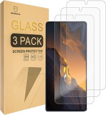 Nikcorp Kaljeno staklo za Xiaomi Poco F5, 3 komada, 9H zaštita ekrana od ogrebotina i udaraca, oleofobni premaz, HD prozirnost