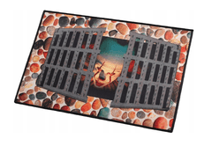 Nikcorp Otirač za Noć vještica 3D s klaunom Pennywise, protuklizni, za ulazna vrata, dekoracija za zastrašujuću atmosferu, 40x60 cm