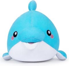 Nikcorp Plišana igračka dupin, mekani jastuk za djecu, realističan dizajn morske životinje, idealan poklon, plavi, 25 cm