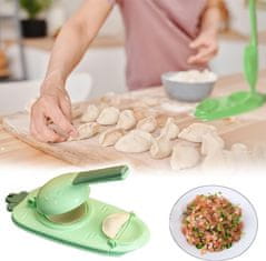 Nikcorp Kalup za raviole i tjesteninu 2u1, set 2 komada, za brzo i lako oblikovanje, preša za tijesto, PP plastika, narančasta