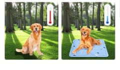 Nikcorp Rashladna podloga za pse, gel prostirka za hlađenje, prozračna i sklopiva, protuklizna, za krevet i auto, plava, 30x40 cm