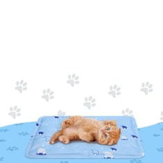 Nikcorp Rashladna podloga za pse, gel prostirka za hlađenje, prozračna i sklopiva, protuklizna, za krevet i auto, plava, 30x40 cm