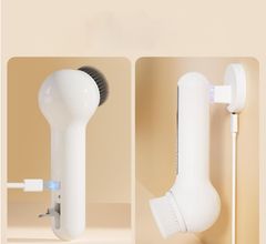 Nikcorp Električna četka za čišćenje lica za dubinsko čišćenje pora, 6 brzina, 2 nastavka, USB punjenje, IPX5 vodootporna