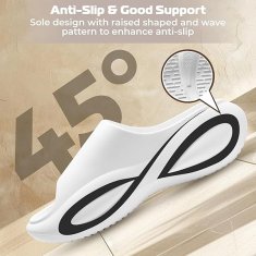 Nikcorp Unisex natikače sandale od EVA pjene za udobnost, vodootporne za plažu i bazen, masažni uložak, bijele, vel. 40 EU-41 EU