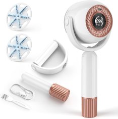 Nikcorp Električni aparat za uklanjanje mucica 2u1, s LCD zaslonom i USB-C punjenjem, 3 brzine, za odjeću i tkanine, bijeli