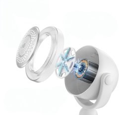 Nikcorp Električni aparat za uklanjanje mucica 2u1, s LCD zaslonom i USB-C punjenjem, 3 brzine, za odjeću i tkanine, bijeli