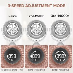 Nikcorp Električni aparat za uklanjanje mucica 2u1, s LCD zaslonom i USB-C punjenjem, 3 brzine, za odjeću i tkanine, bijeli