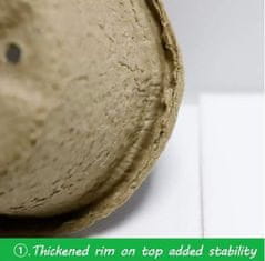 Nikcorp Biorazgradive posude za sadnice 60 kom, set za sjetvu i uzgoj biljaka s etiketama, alatom i prskalicom, smeđe 10 cm